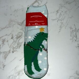 Wondershop Holiday T. Rex Socks Kids M/L